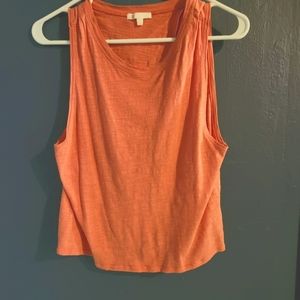Coral GB solid tie back tank top (Juniors)